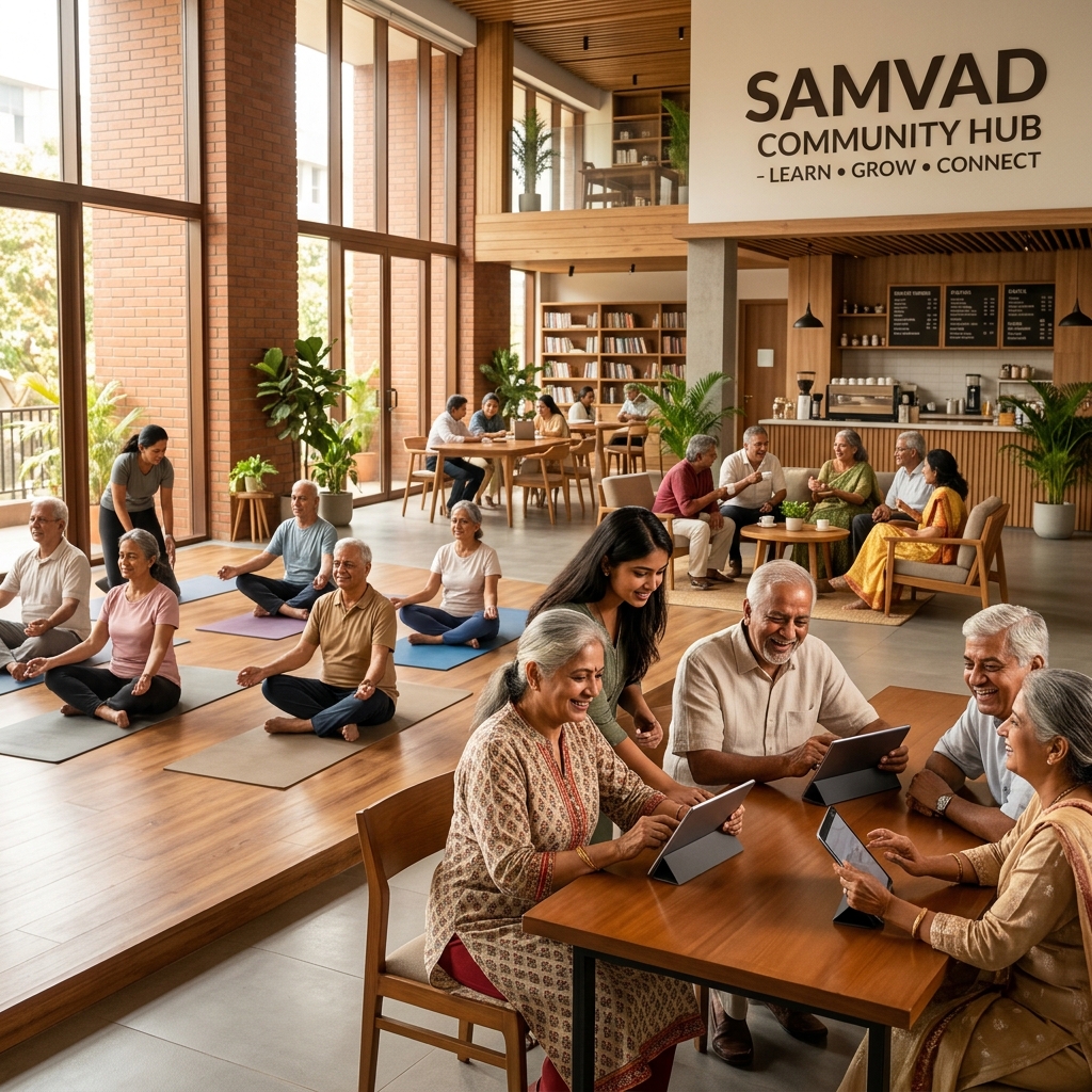 Older adult care, longevity, and community support in India